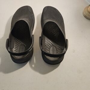 Black Perforated Sandals